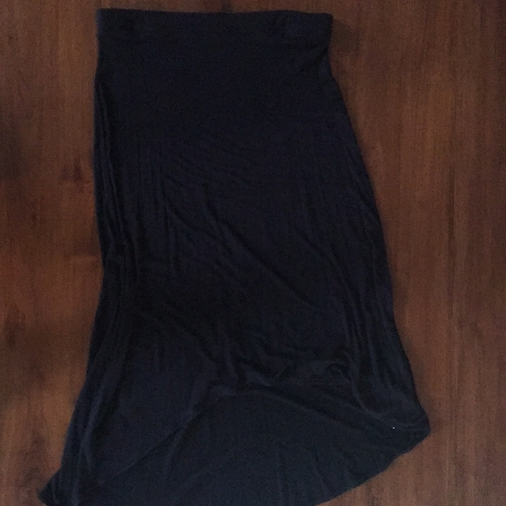 Black maxi skirt